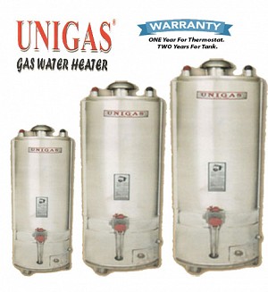 UniGas 30 Gallons Supreme Gas Water Heater / Geyser
